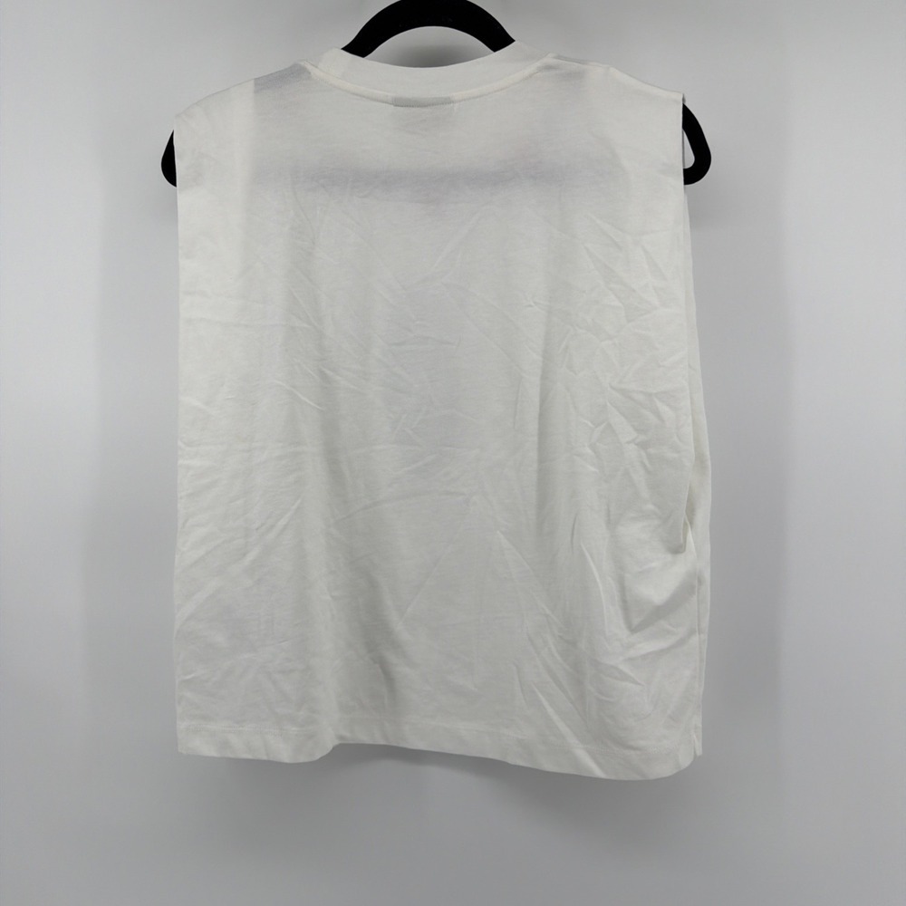 Farm Rio Cross Stitch Flowers Off-White Tshirt Top XS New - Picture 7 of 9